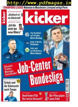 Kicker – 18 April 2019