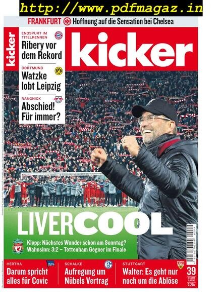 Kicker – 9 Mai 2019 Cover