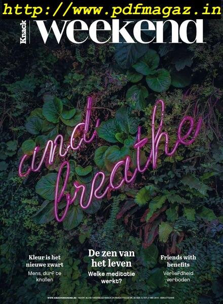 Knack Weekend – 15 Mei 2019 Cover