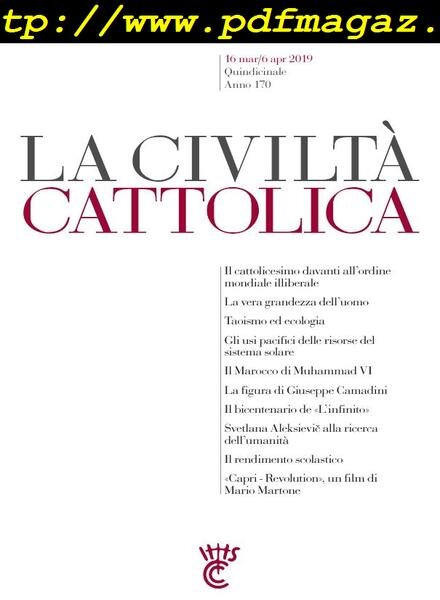 La Civilta Cattolica – 16 Marzo 2019 Cover