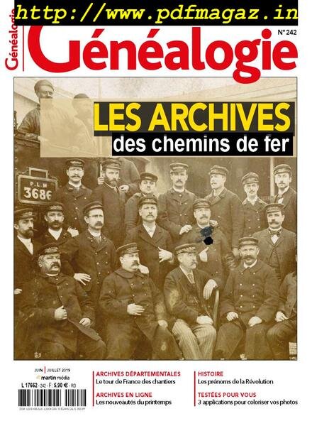 La Revue francaise de Genealogie – Juin-Juillet 2019 Cover