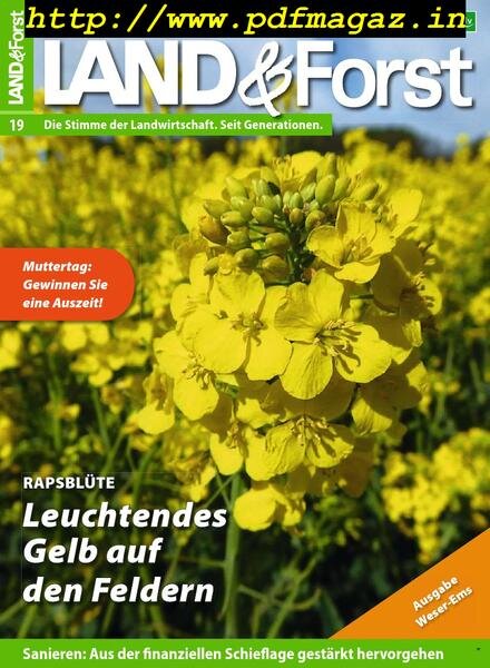 Land & Forst Weser Ems – 07 Mai 2019 Cover
