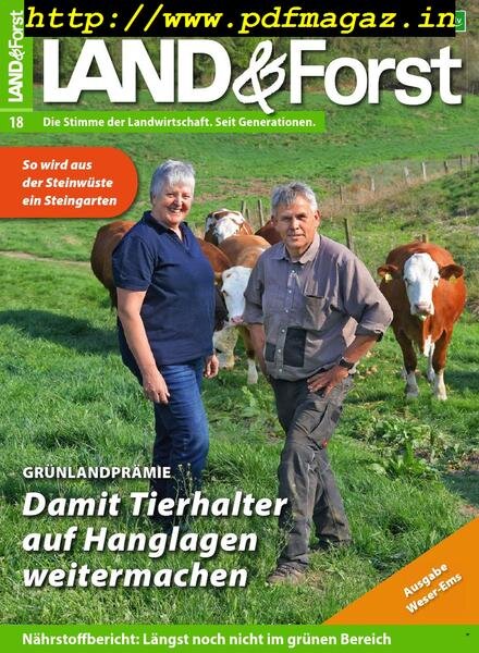 Land & Forst Weser Ems – 30 April 2019 Cover