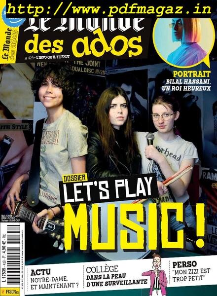 Le Monde des Ados – 02 mai 2019 Cover