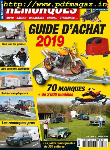 Le Monde du Plein-Air – Hors-Serie Remorques – avril 2019 Cover