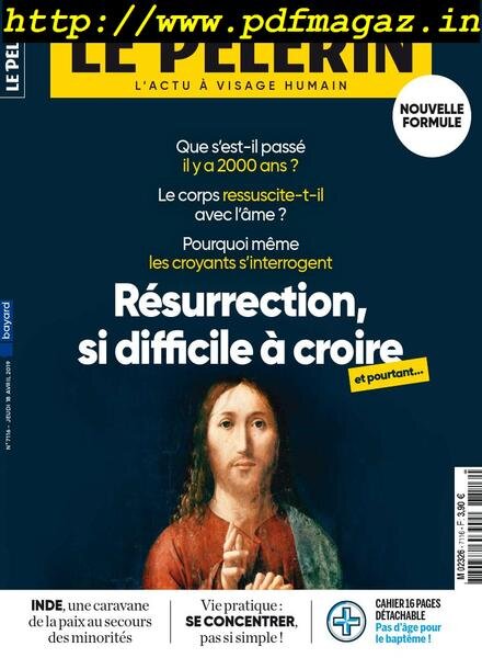 Le Pelerin – 18 Avril 2019 Cover