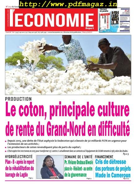 Le quotidien de l’economie magazine Afrique – 13 mai 2019 Cover