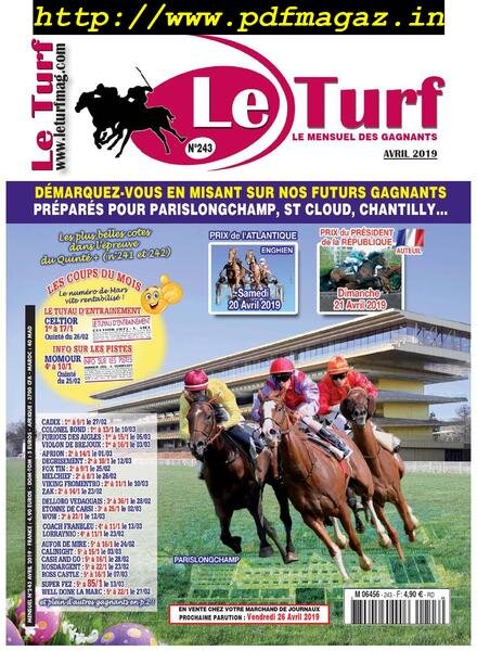 Le Turf – avril 2019 Cover