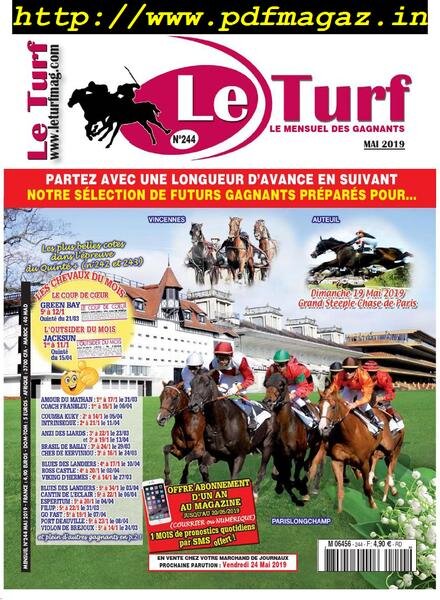 Le Turf – mai 2019 Cover