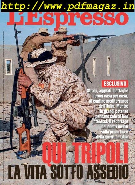 L’Espresso – 12 maggio 2019 Cover