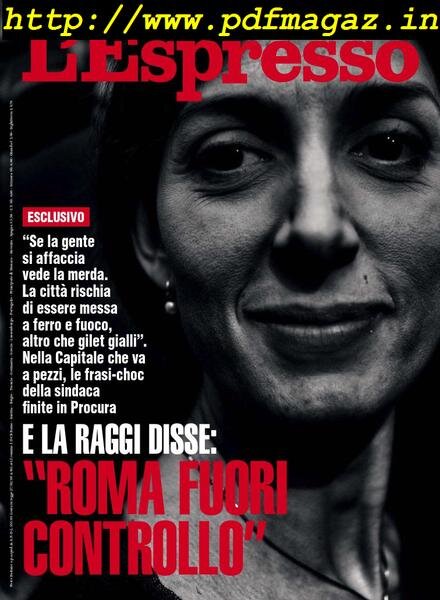L’Espresso – 21 Aprile 2019 Cover