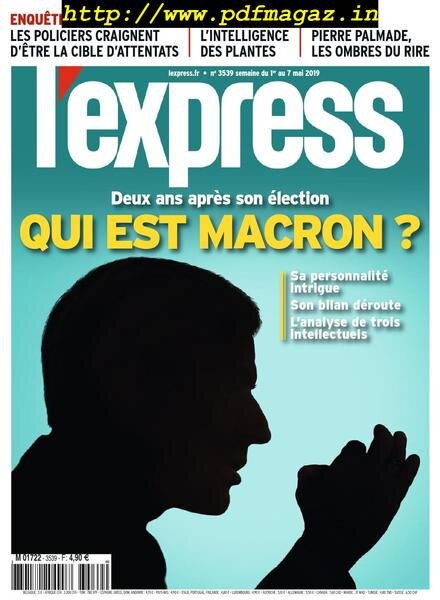 L’Express – 01 mai 2019 Cover