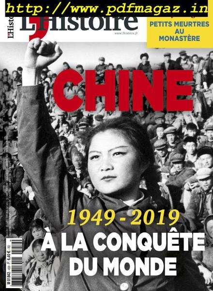 L’Histoire – Mai 2019 Cover