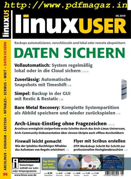 LinuxUser – Juni 2019 Cover