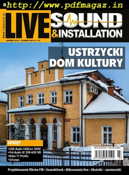 Live Sound & Installation – Marzec 2019 Cover