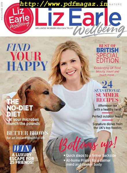 Liz Earle Wellbeing – May 2019 Cover