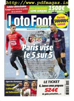 Loto Foot – 24 avril 2019