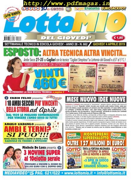 Lottomio del Giovedi – 4 Aprile 2019 Cover