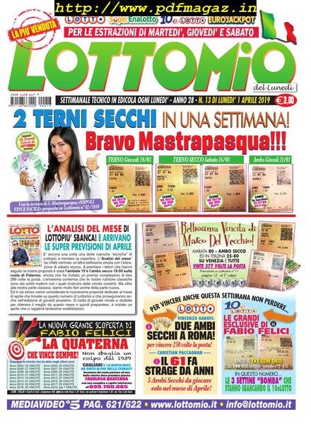 Lottomio del Lunedi – 1 Aprile 2019 Cover