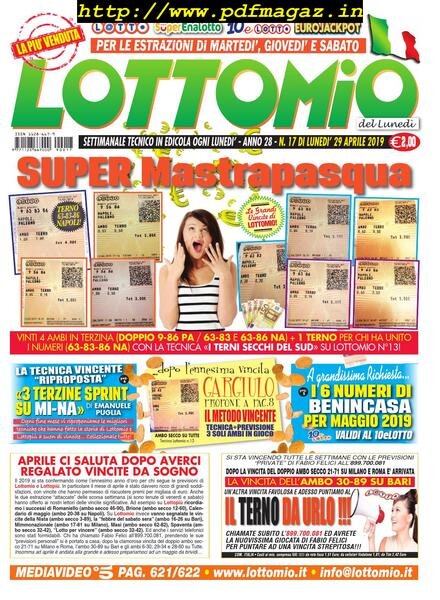 Lottomio del Lunedi – 29 Aprile 2019 Cover