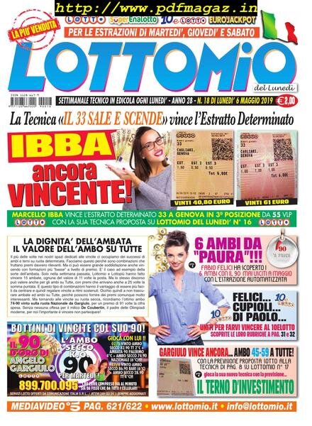 Lottomio del Lunedi – 6 Maggio 2019 Cover