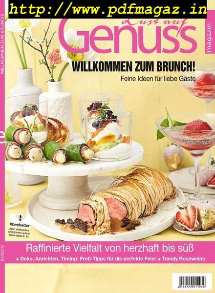 Lust auf Genuss – Mai 2019 Cover