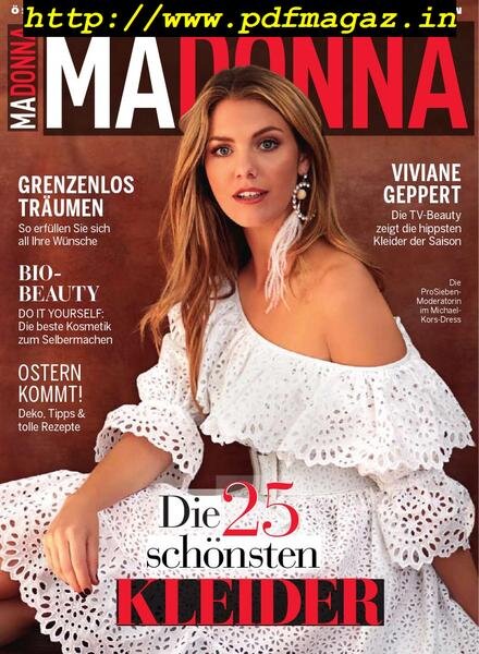 Madonna – 13 April 2019 Cover