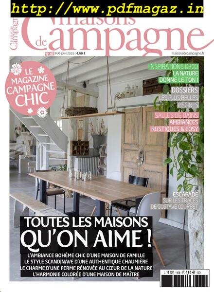 Maisons de Campagne – avril 2019 Cover