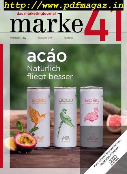 Marke – April 2019 Cover