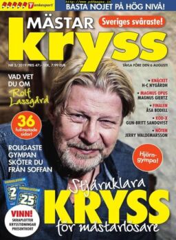 Mastarkryss – 21 maj 2019