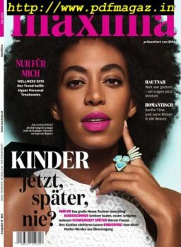 maxima – Mai 2019