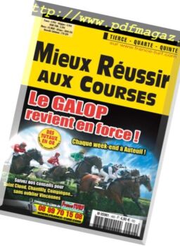 Mieux Reussir aux Courses – mars 2019