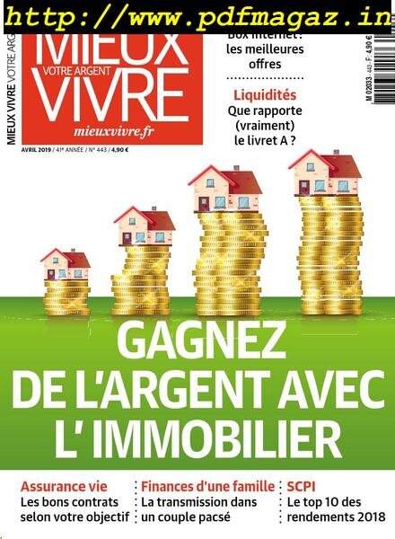 Mieux Vivre Votre Argent – avril 2019 Cover
