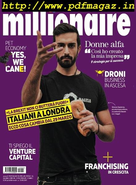 Millionaire – Marzo 2019 Cover