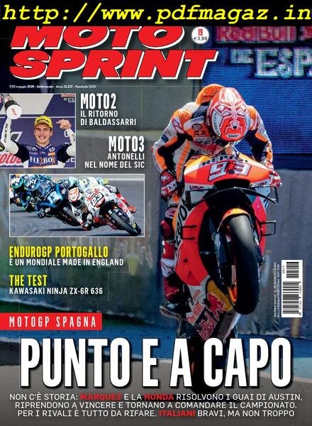Moto Sprint – 7 Maggio 2019 Cover