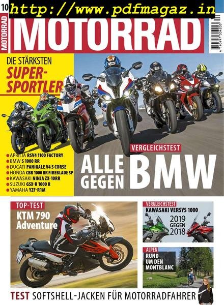 Motorrad – 26 April 2019 Cover
