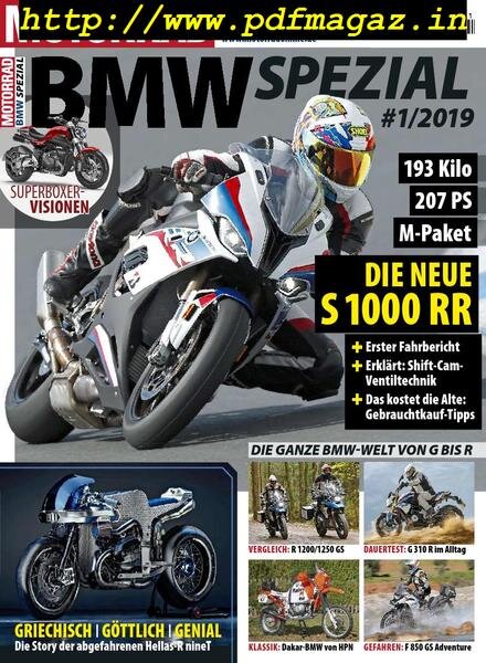 Motorrad BMW Spezial – Nr 1, 2019 Cover