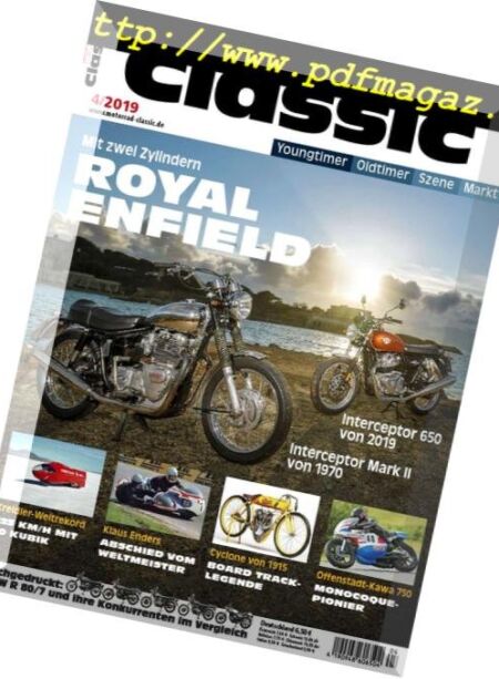 Motorrad Classic – April 2019 Cover