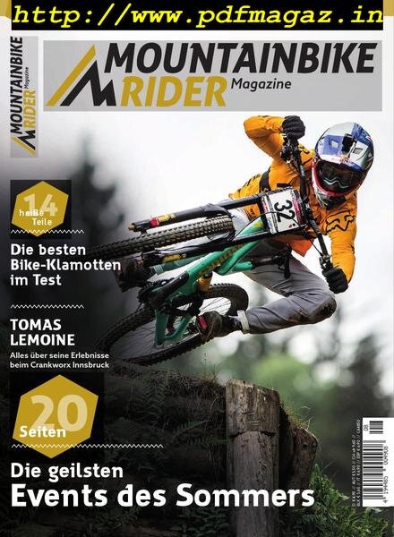 Mountainbike Rider – August 2018 Cover