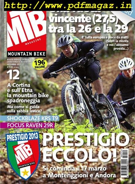 MTB Magazine – Dicembre 2012 Cover