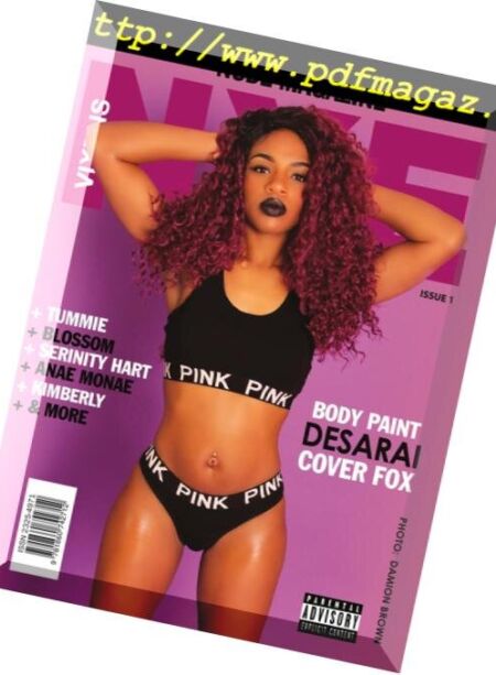NXE Vixens Nude Magazine – Issue 1, July 2017 Cover