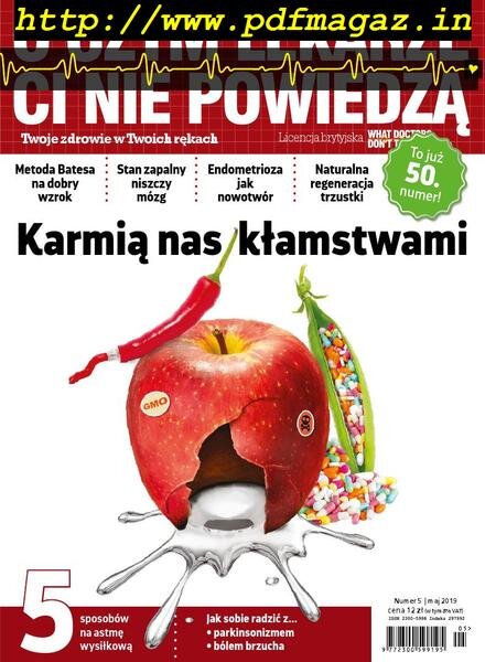 O Czym Lekarze Ci Nie Powiedza – Maj 2019 Cover