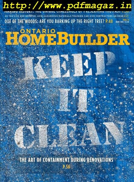 Ontario Home Builder – Reno 2019 Cover