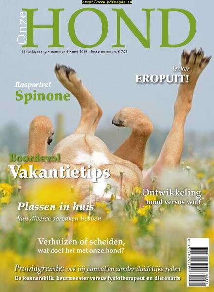 Onze Hond – april 2019 Cover