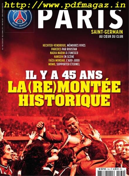 Paris Saint-Germain Le Magazine – juin-juillet 2019 Cover