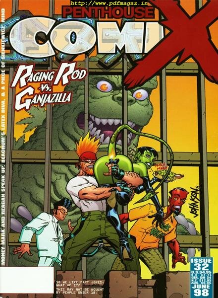 Penthouse Comix – Issue 32, June-July 1998 Cover
