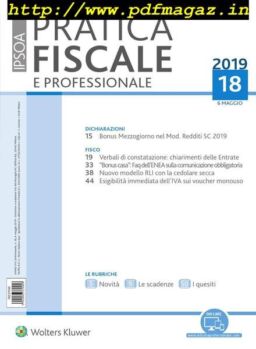 Pratica Fiscale e Professionale – 6 Maggio 2019