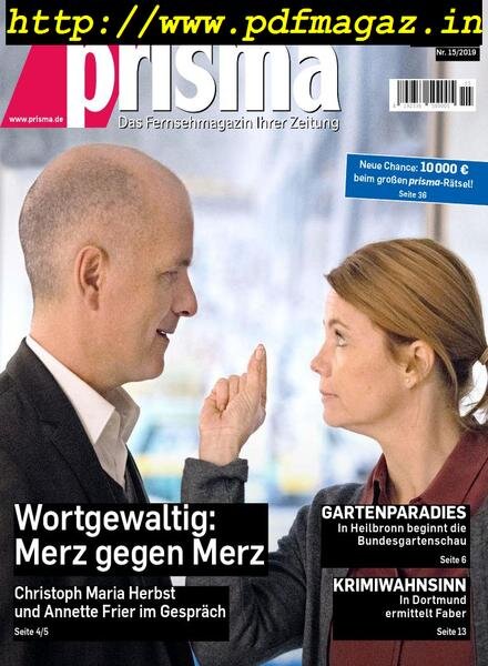 Prisma – 13 April 2019 Cover
