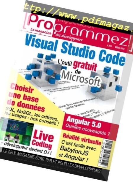 Programmez! – mars 2018 Cover