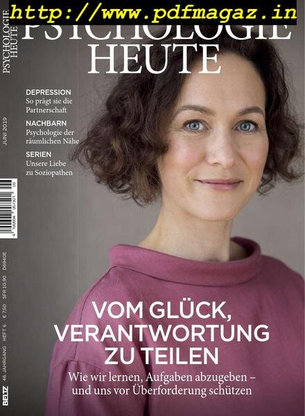 Psychologie Heute – Juni 2019 Cover